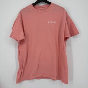 Columbia PFG Mens XL Coral Crab Flag Graphic T Shirt Performance‎ Fishing Gear